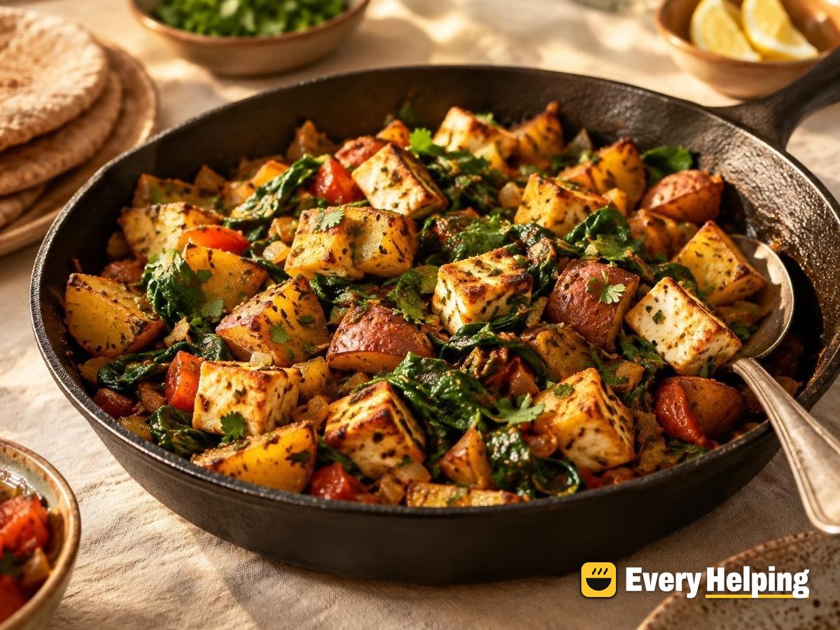 Paneer-Style Queso Fresco Aloo Masala