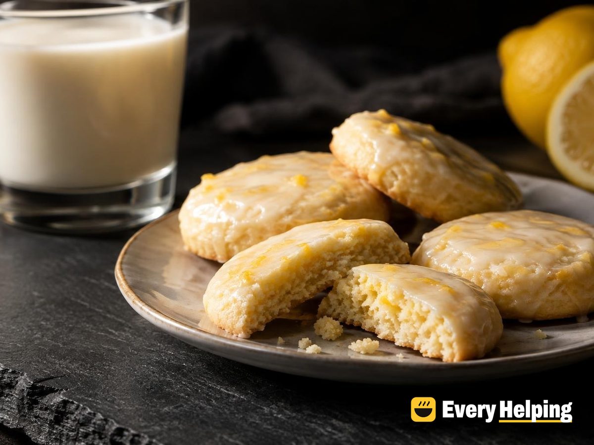 Lemon-Glazed Shortbread Cookies
