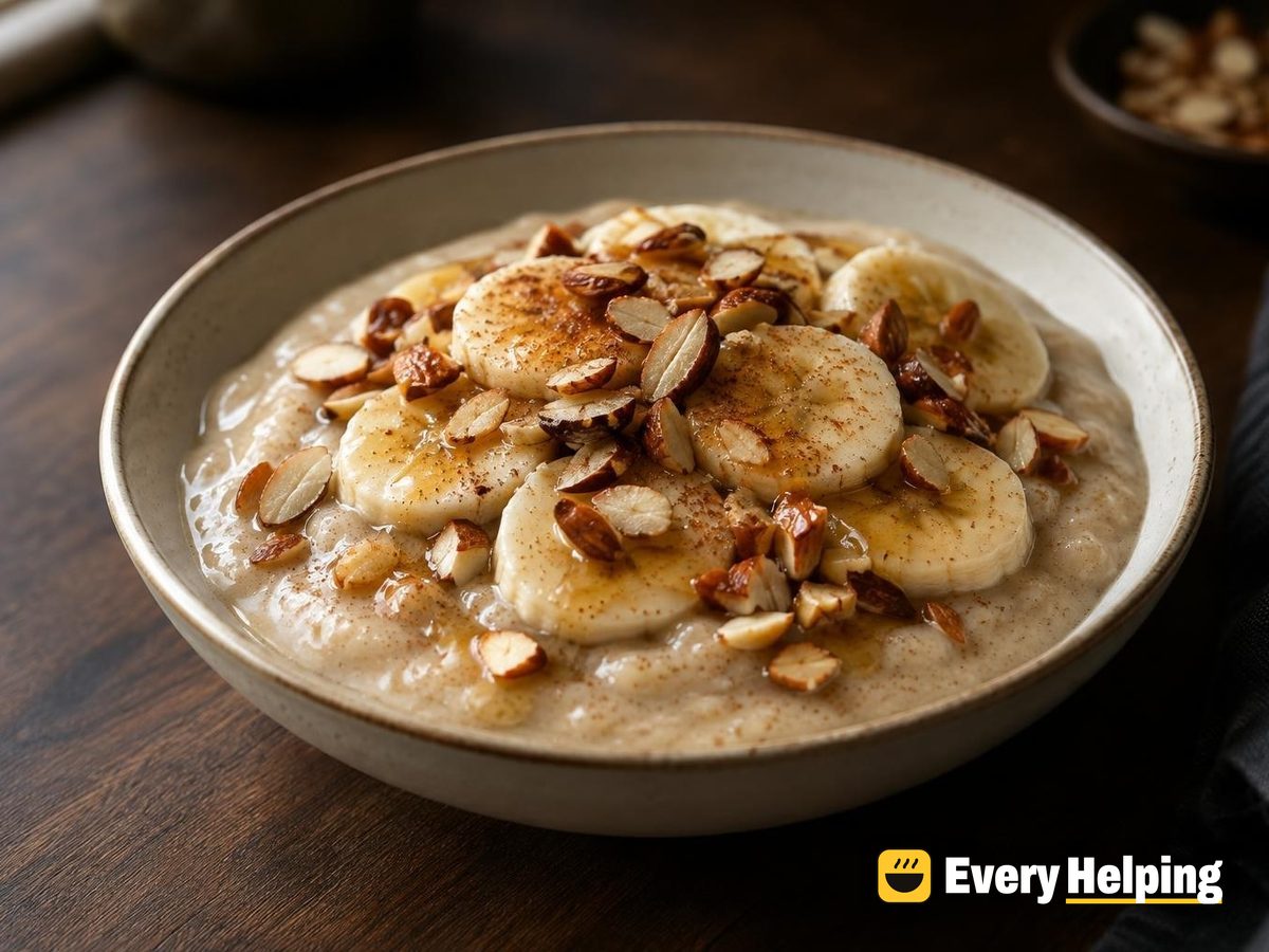 Maple Cinnamon Pudding with Toasted Almonds