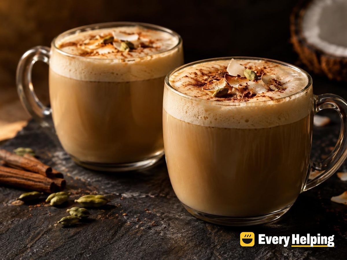 Cardamom Cinnamon Coconut Espresso Latte