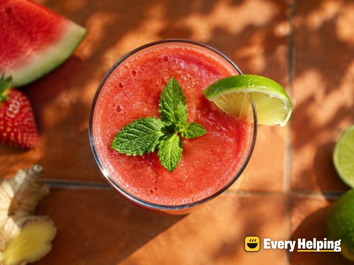 Strawberry Watermelon Ginger Lime Agua Fresca