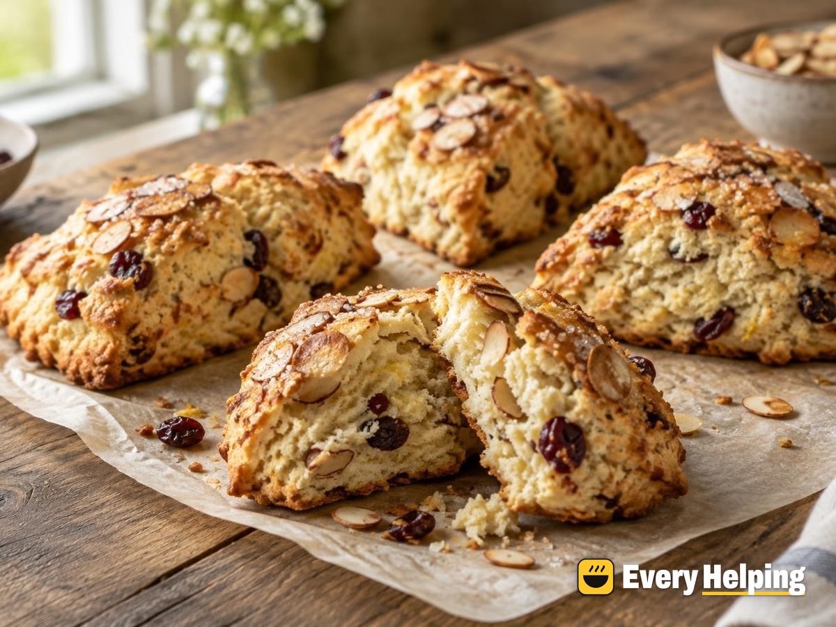Toasted Almond Cherry Scones
