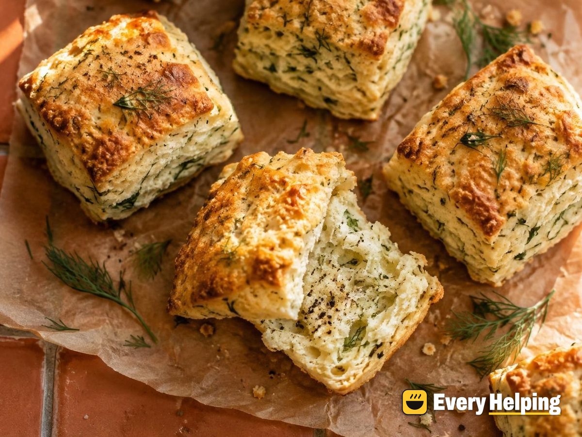 Sour Cream Dill Black Pepper Biscuits