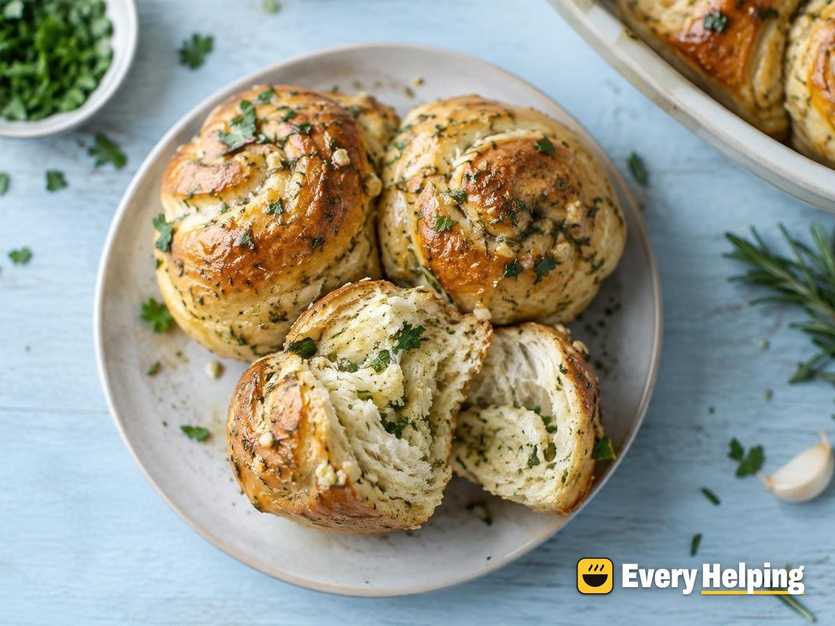 Garlic Herb Pull-Apart Dinner Rolls