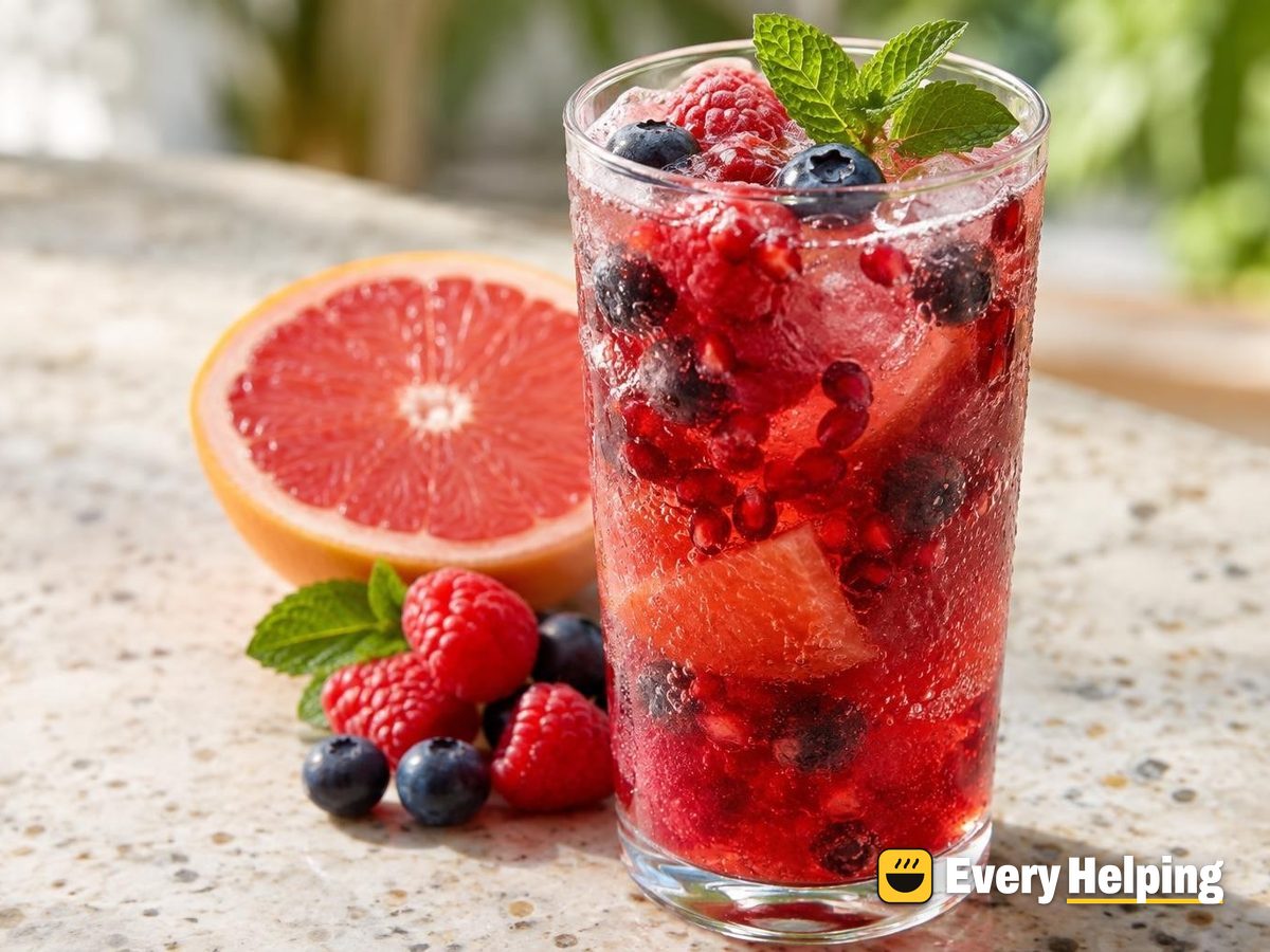 Pomegranate Grapefruit Berry Spritz
