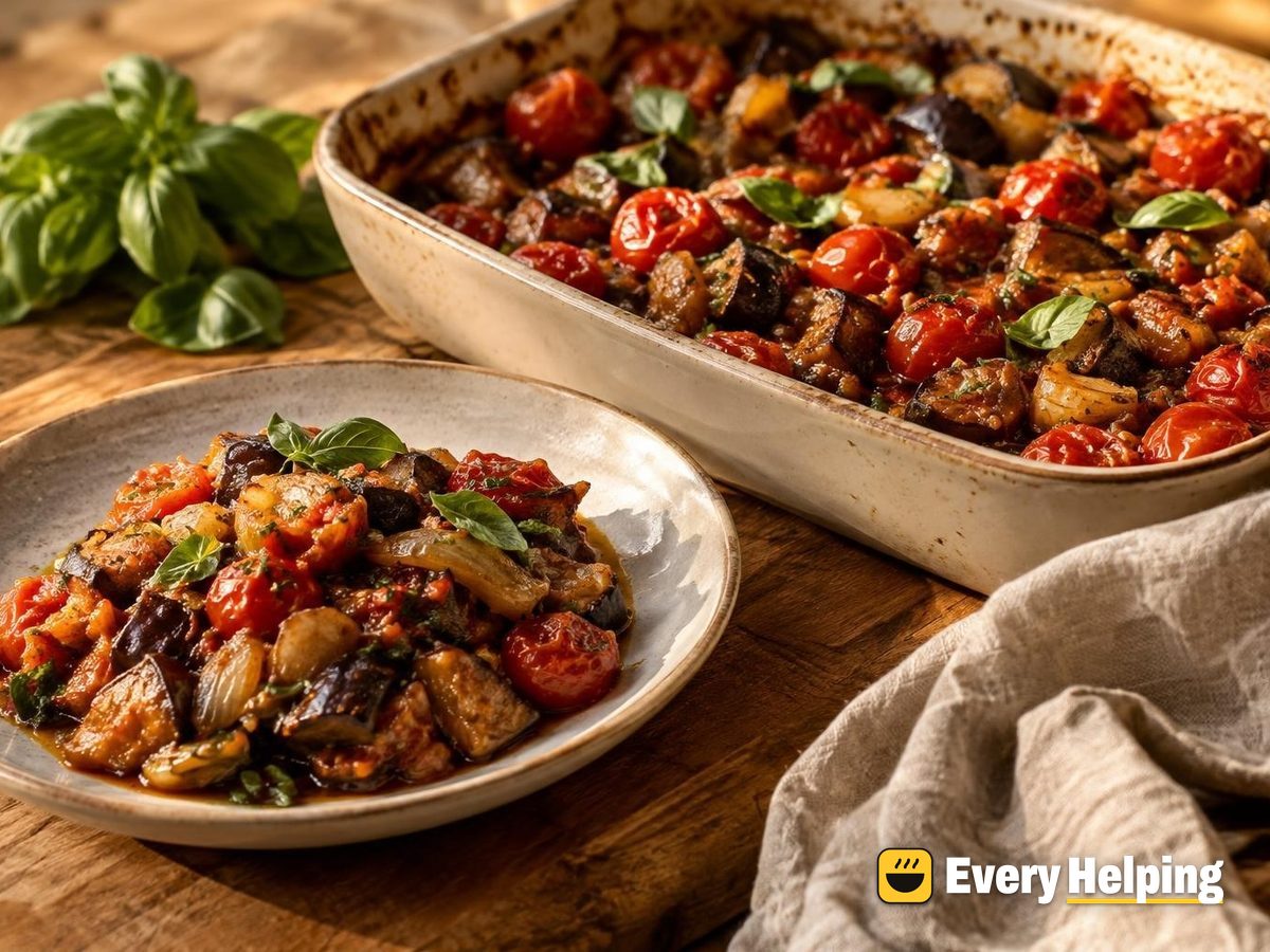 Roasted Cherry Tomato and Eggplant Basil Sauce
