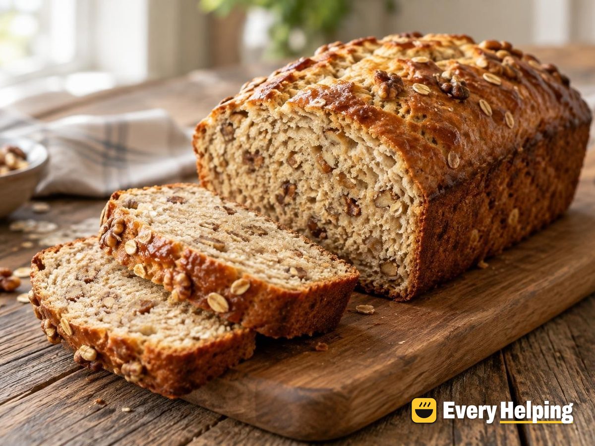 Maple Walnut Oat Porridge Sandwich Loaf