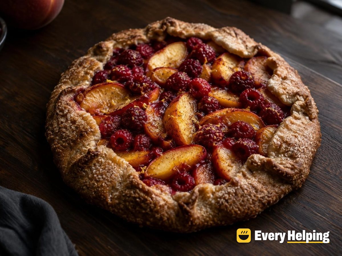 Raspberry Peach Whole Wheat Galettes