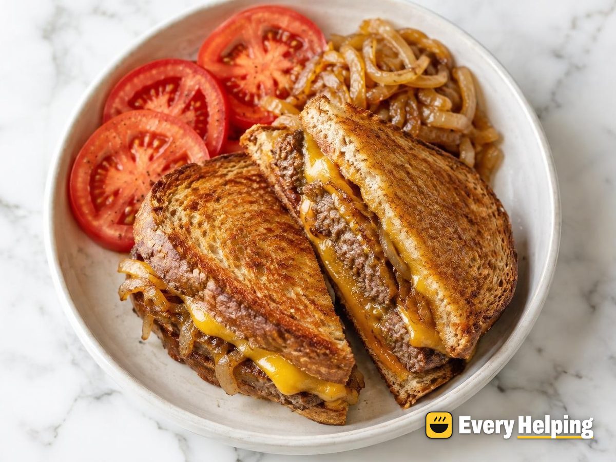 Caramelized Onion Patty Melts