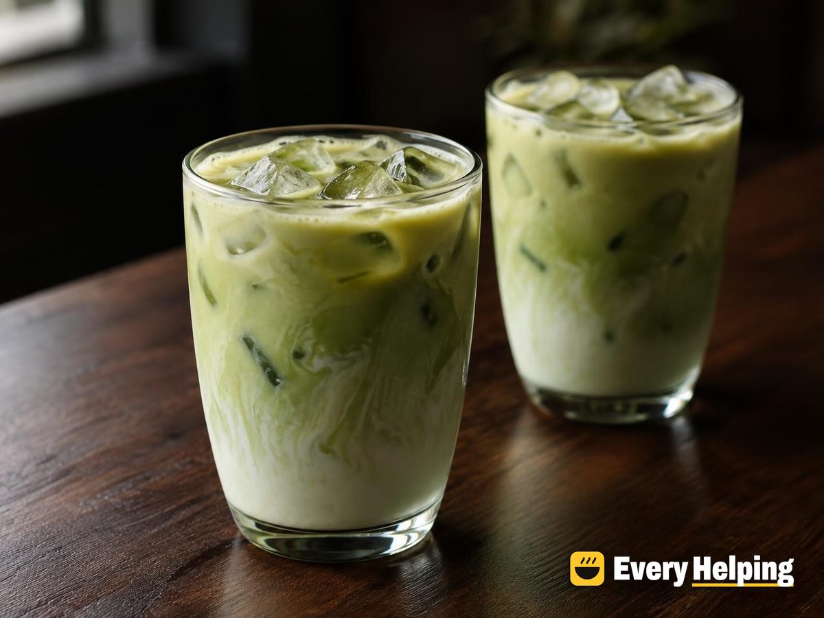 Iced Coconut Green Tea Latte