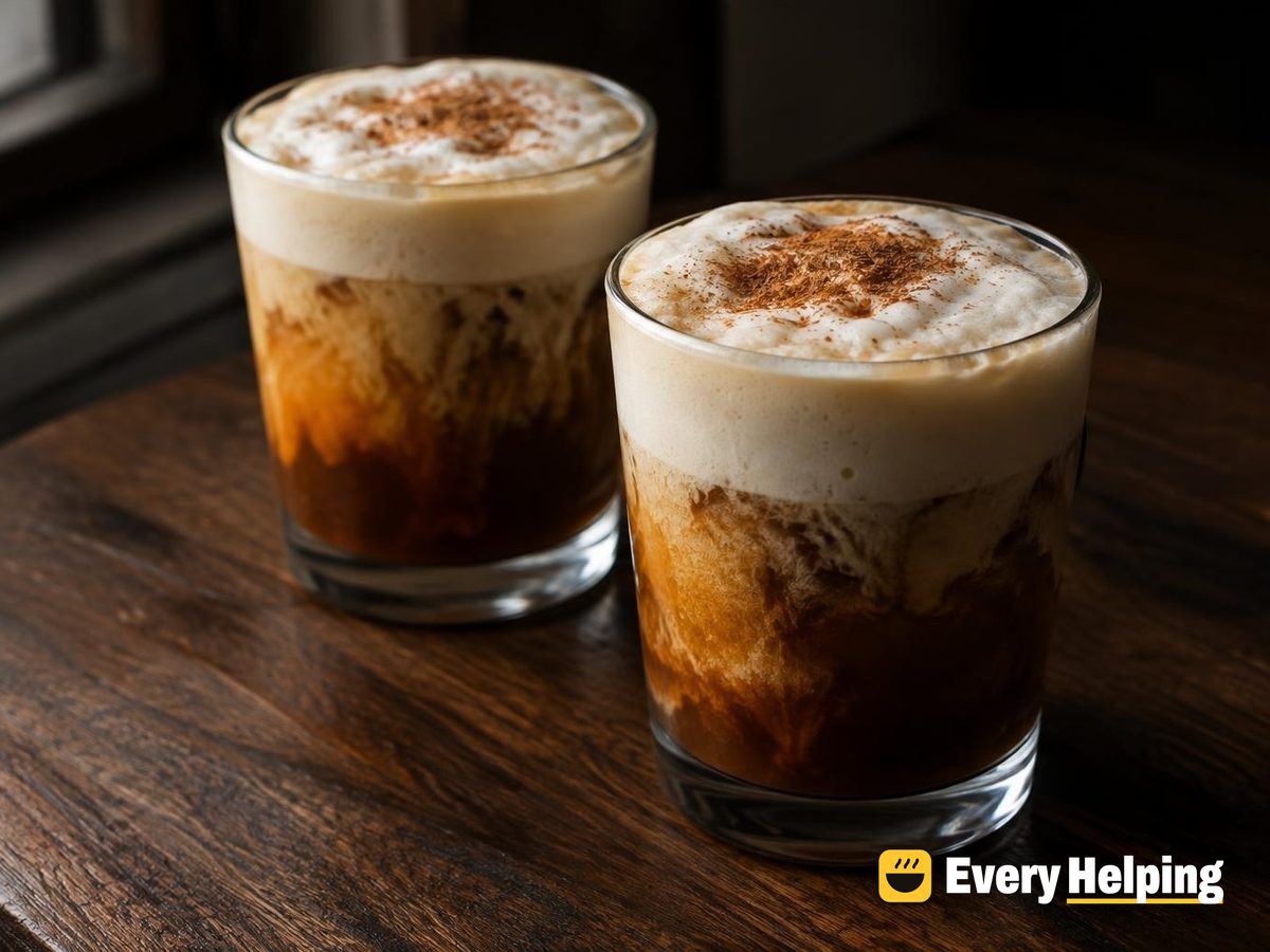 Cinnamon Apple Shaken Espresso with Soy Foam