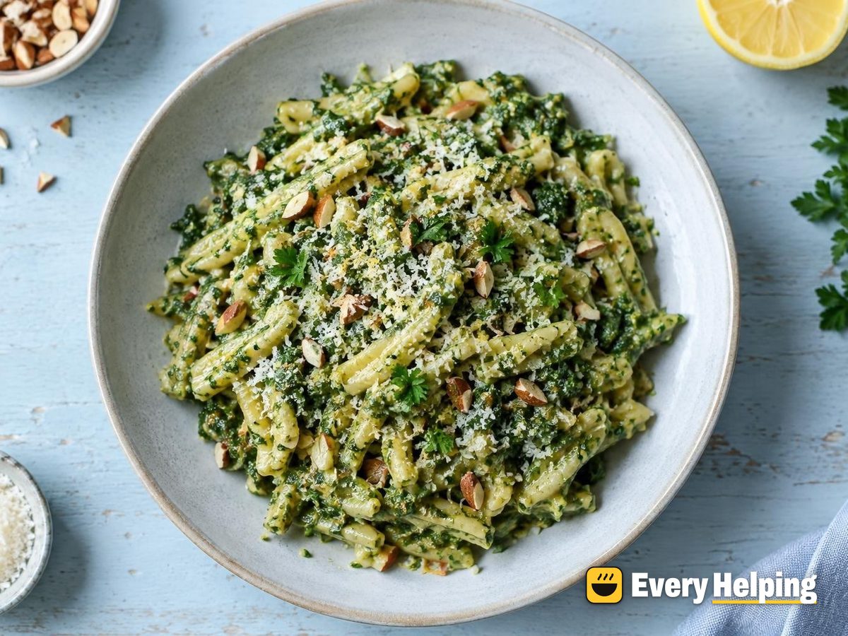 Toasted Almond Kale Pesto with Parmesan