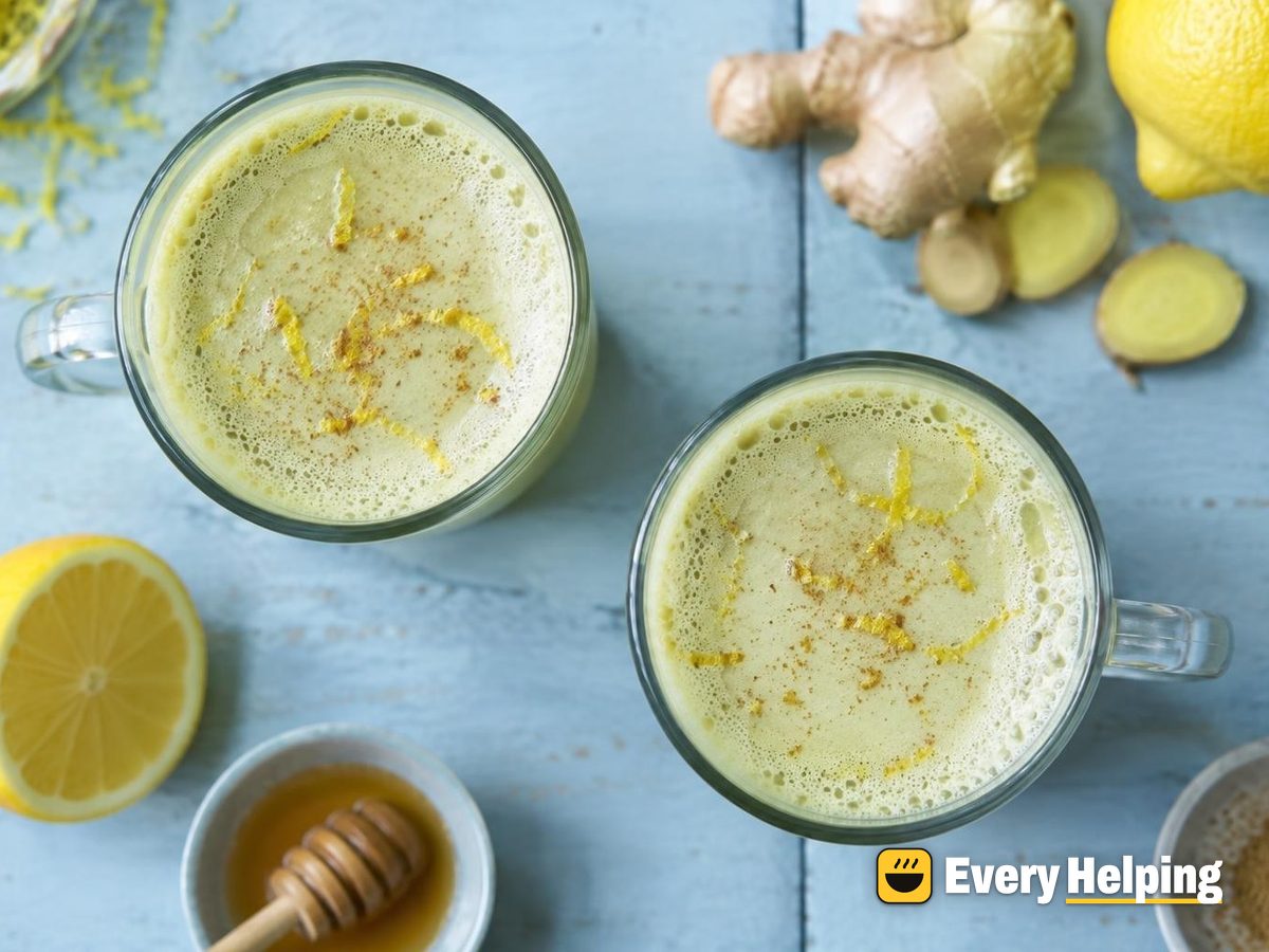 Lemony Ginger Green Tea Skim Latte