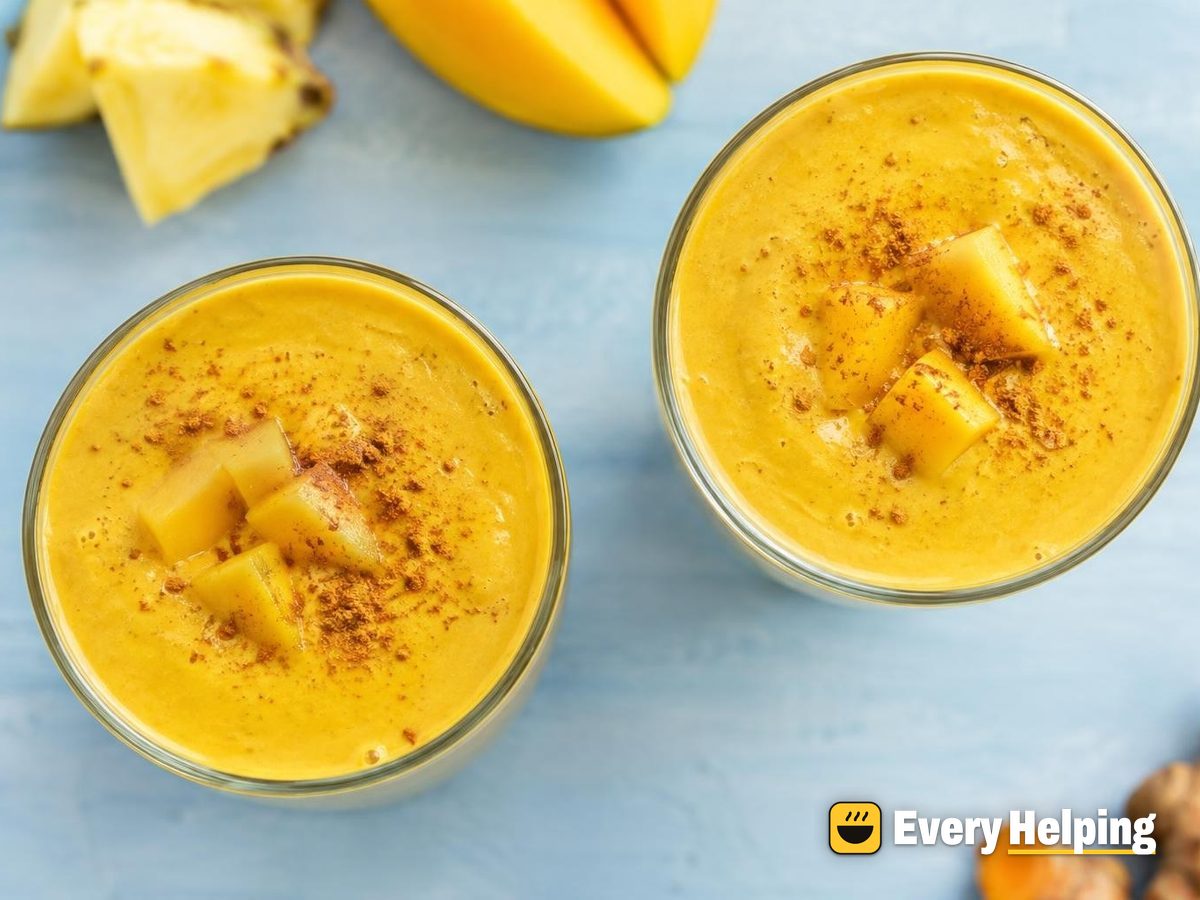 Mango Pineapple Turmeric Tofu Protein Smoothie