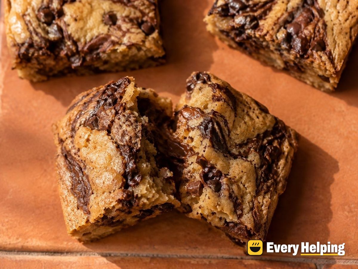Chocolate Swirl Marbled Blondies