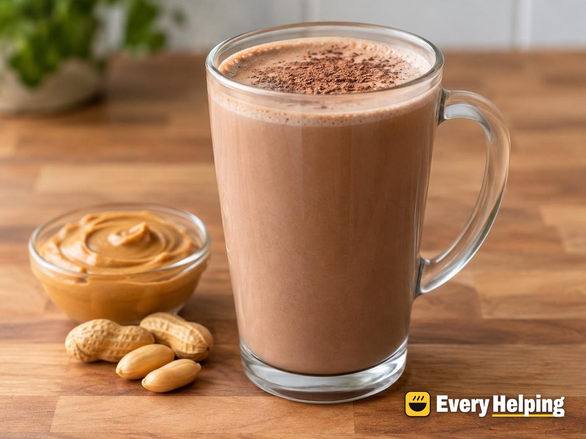 Peanut Butter Cocoa Soy Steamer