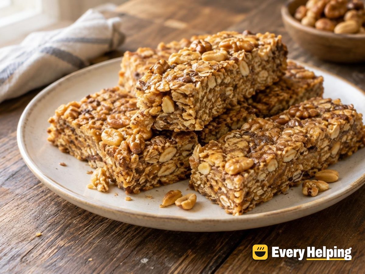 Toasted Walnut Vanilla Honey Bars
