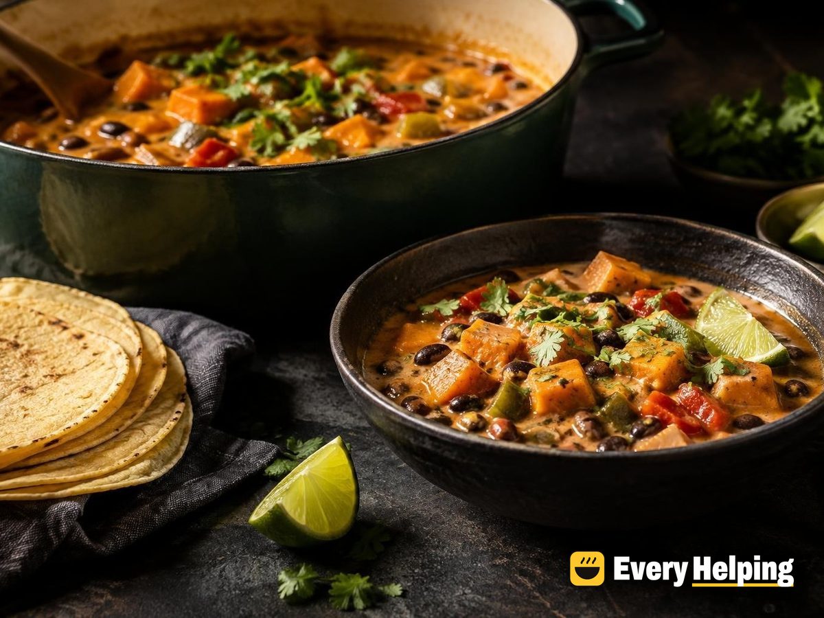 Sweet Potato and Black Bean Coconut Stew