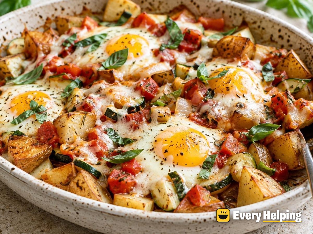 Italian Baked Egg and Potato Bowls