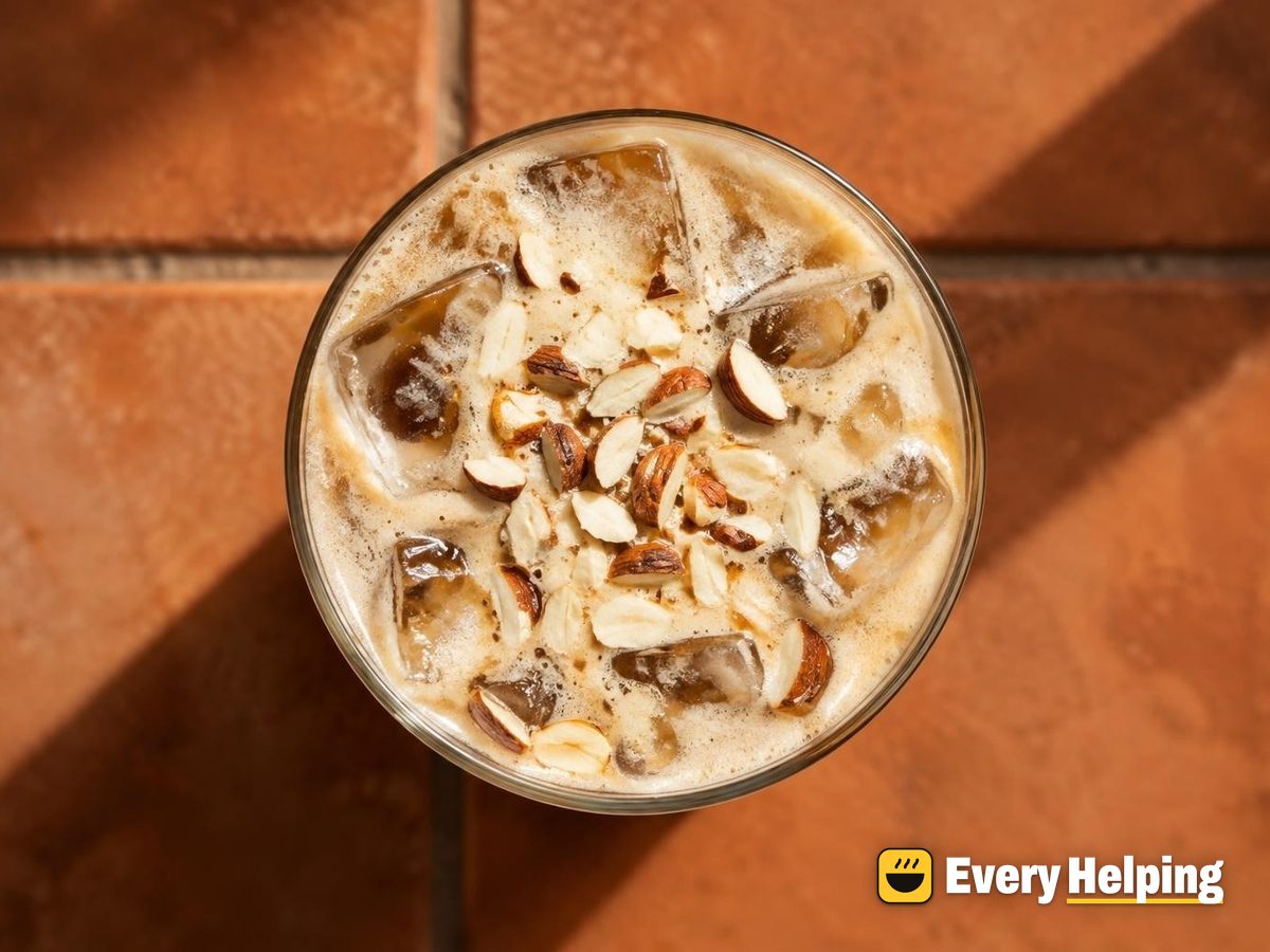 Iced Honey Almond Cream Nog Coffee