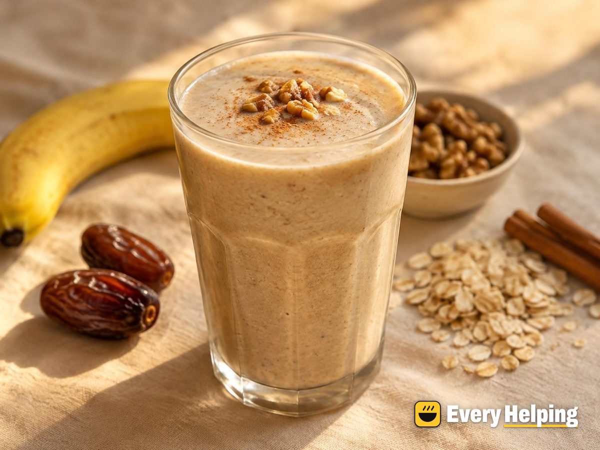 Banana Cinnamon Date Kefir Smoothie