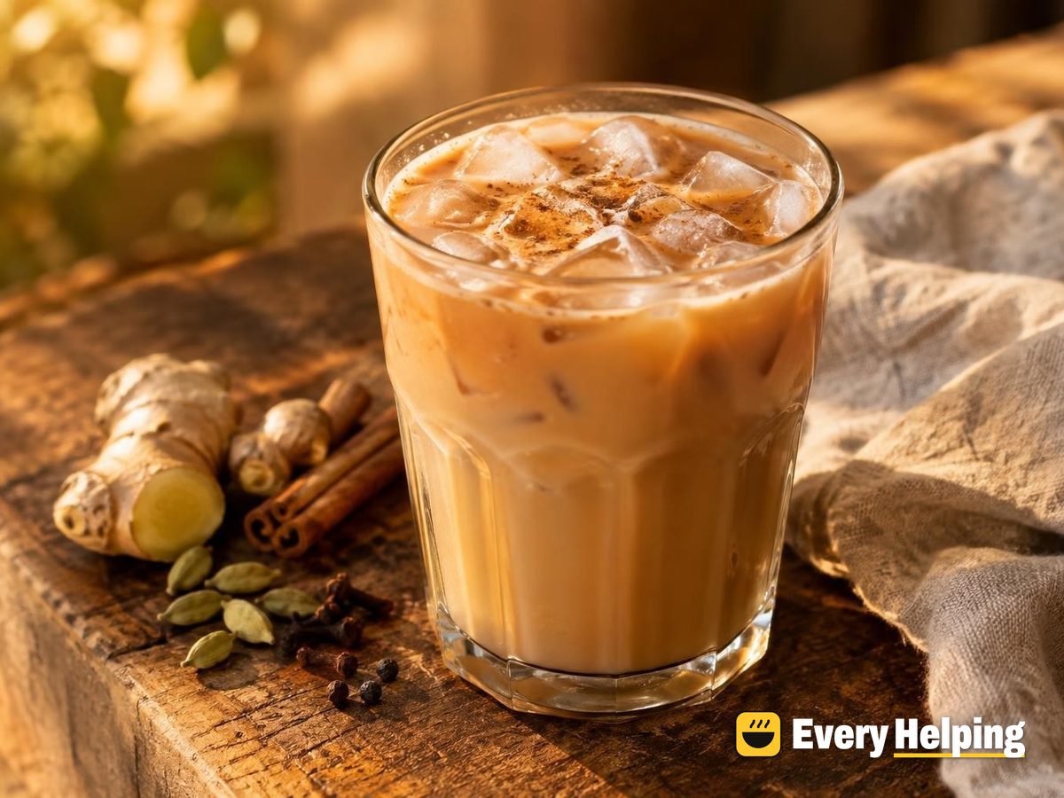 Iced Masala Chai with Whole Milk