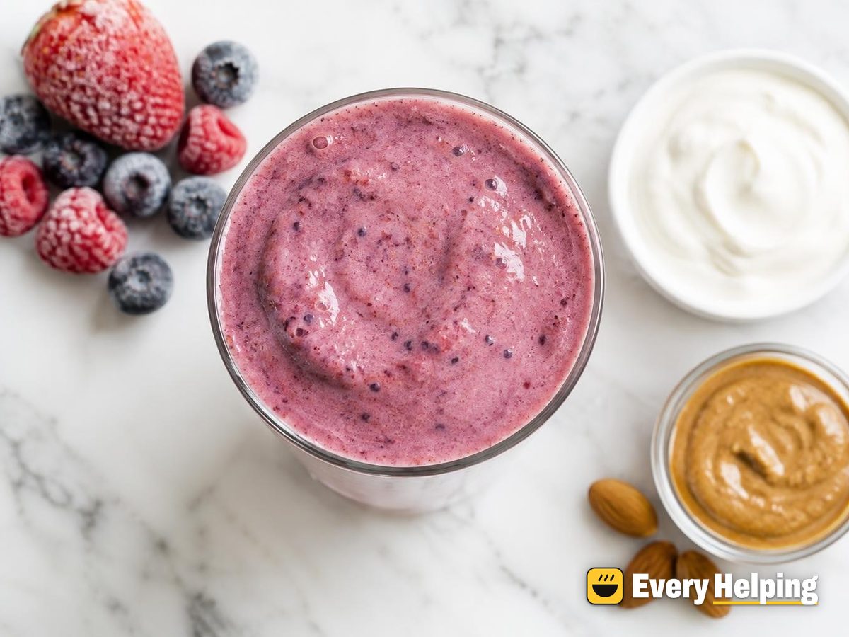 Triple Berry Almond Vanilla Protein Smoothie