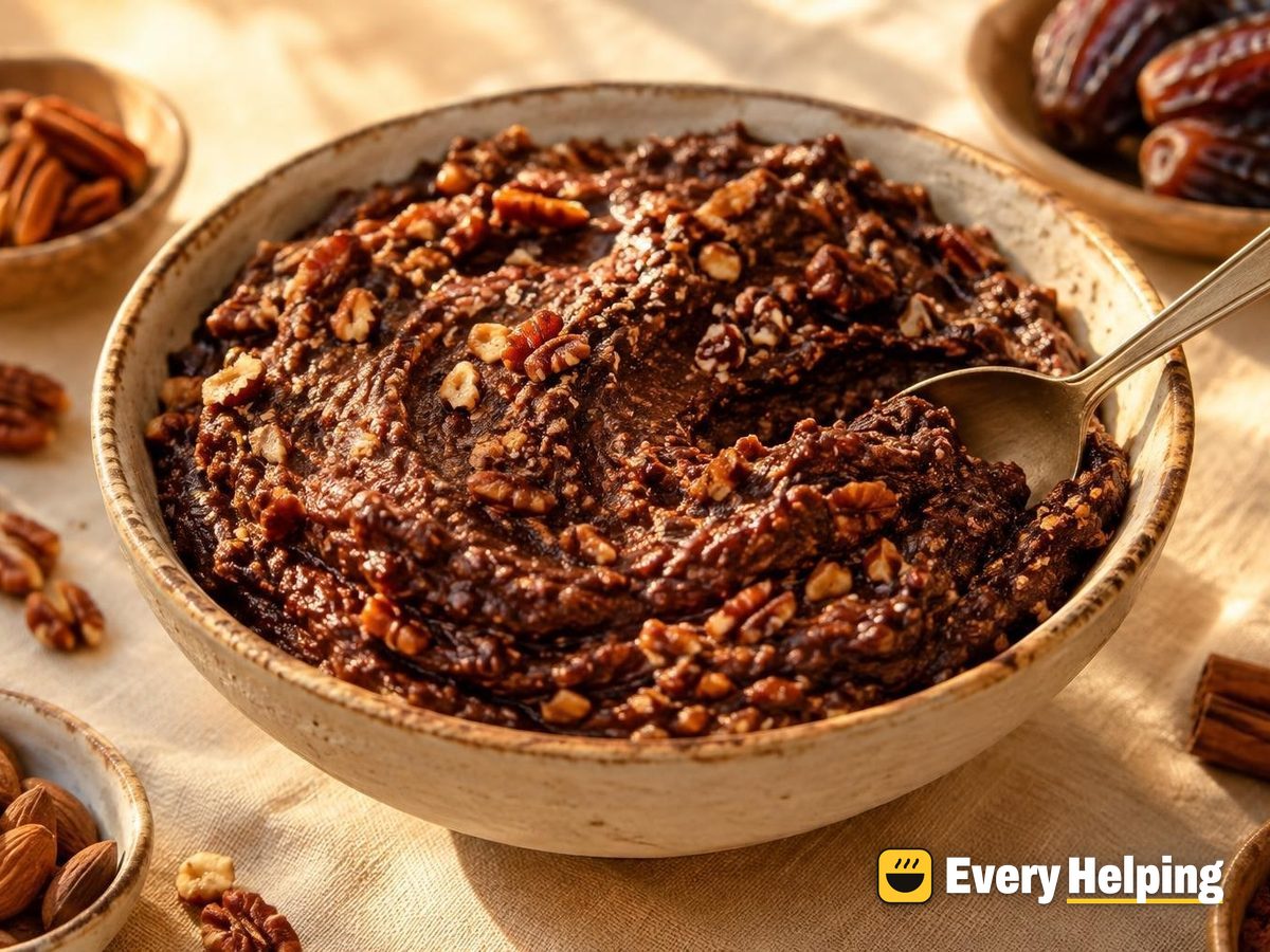 Chunky Cocoa-Cinnamon Pecan Date Butter