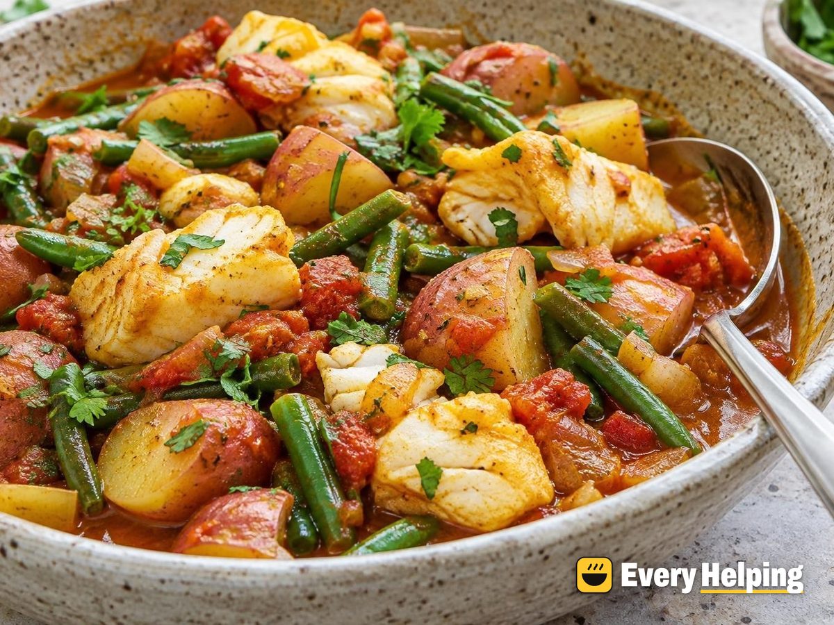 Cod and Potato Tomato Curry