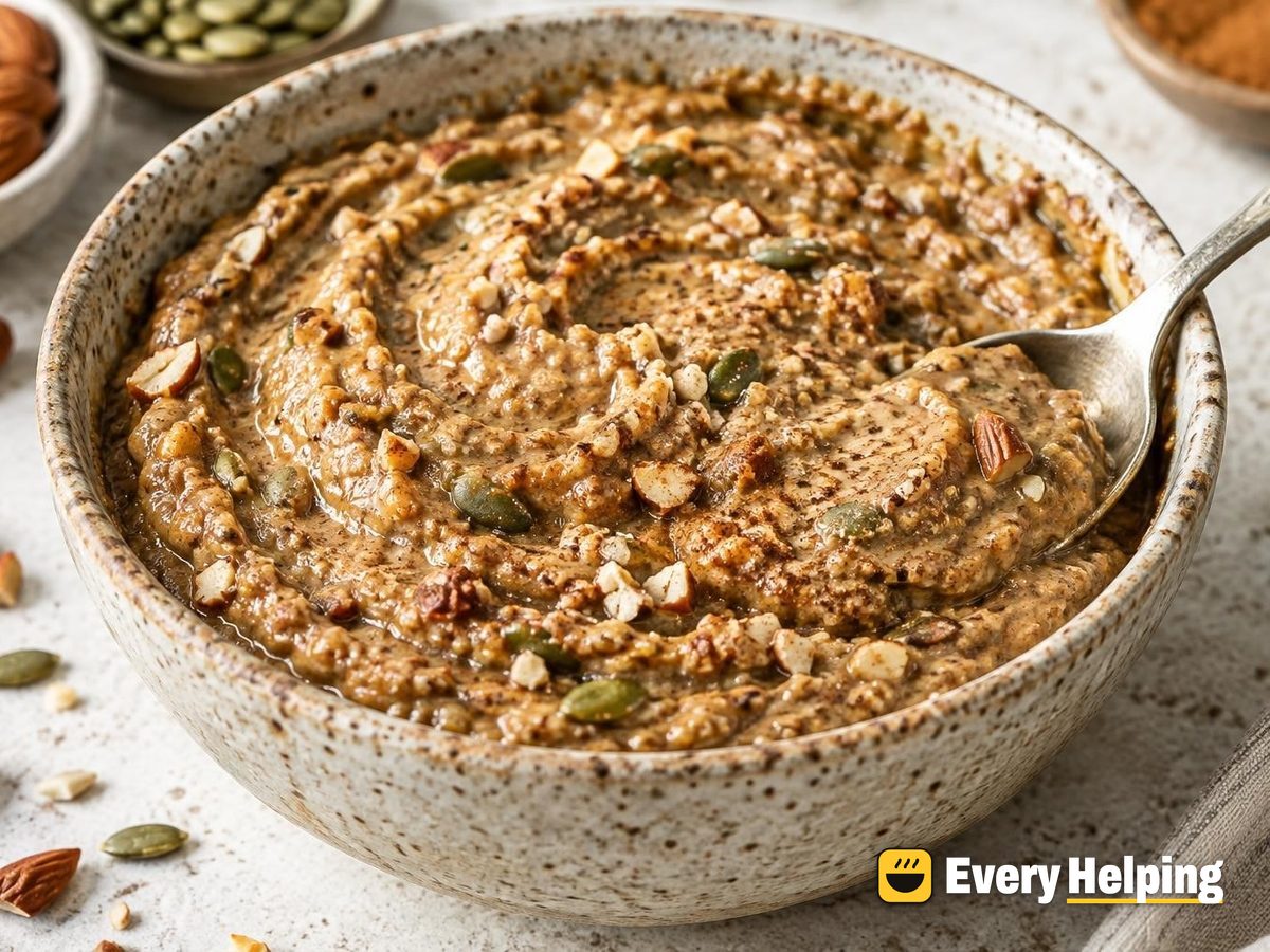 Chunky Cinnamon Cardamom Almond-Pepita Butter