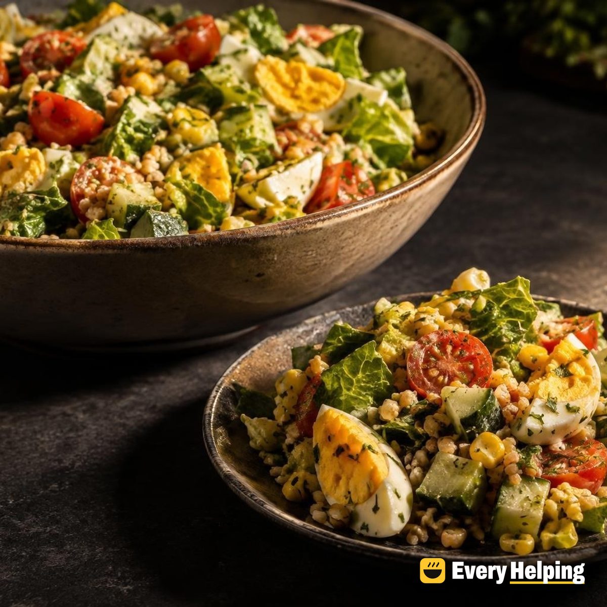 Herby Egg and Bulgur Chopped Salad