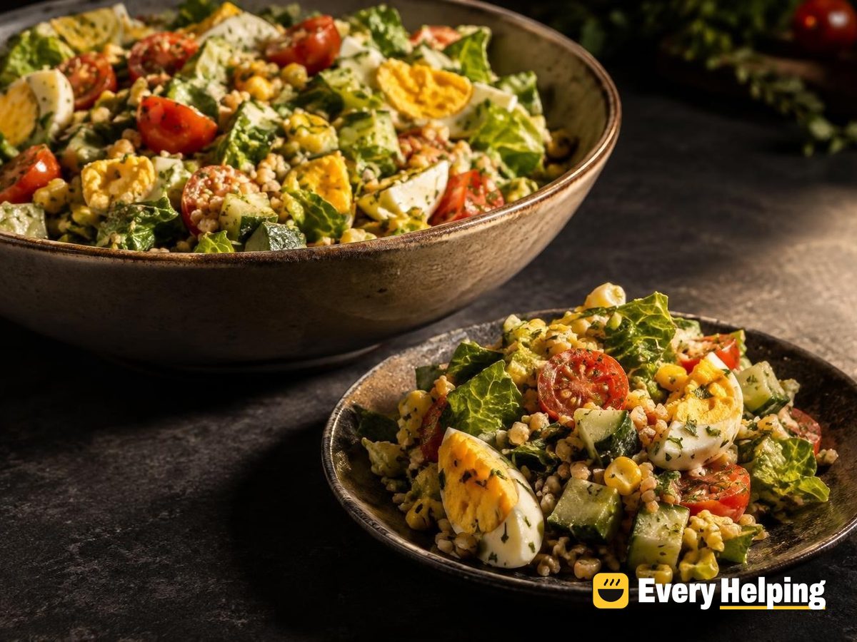 Herby Egg and Bulgur Chopped Salad