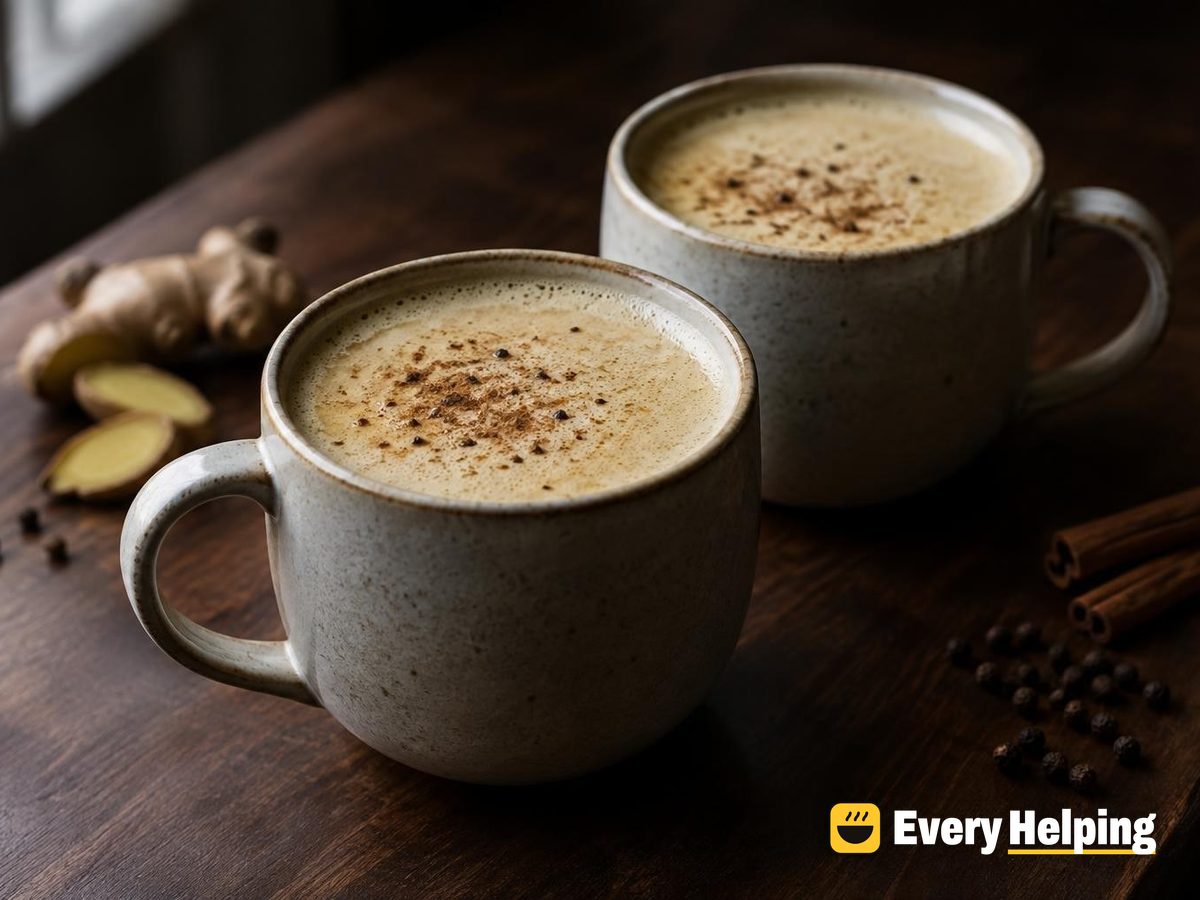 Frothy Maple Ginger Green Tea Chai
