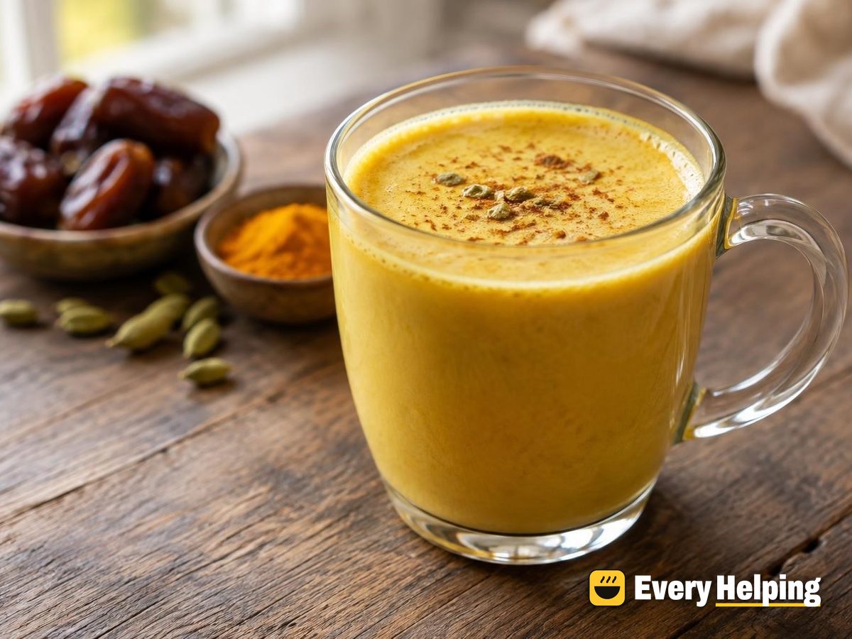 Maple Date Golden Milk with Cardamom
