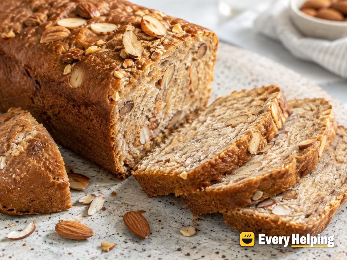 Soft Toasted Almond Spelt Sandwich Loaf