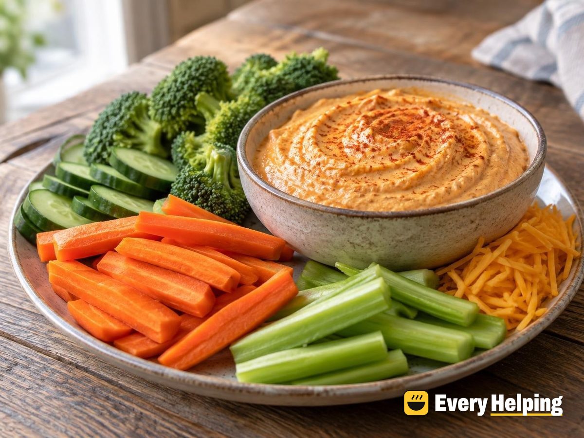 Smoky Paprika Cottage Cheese Cheddar Dip
