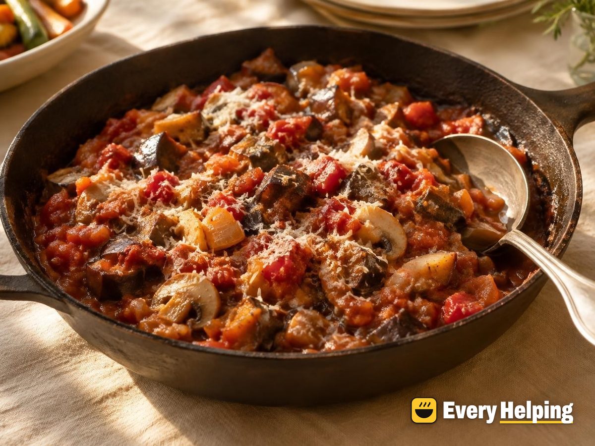 Smoky Eggplant Tomato Parmesan Sauce