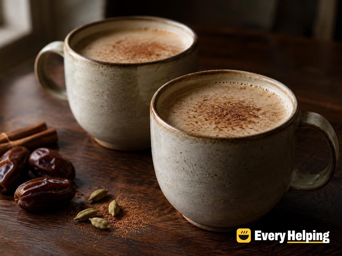 Almond Butter Cinnamon Date Black Tea Latte
