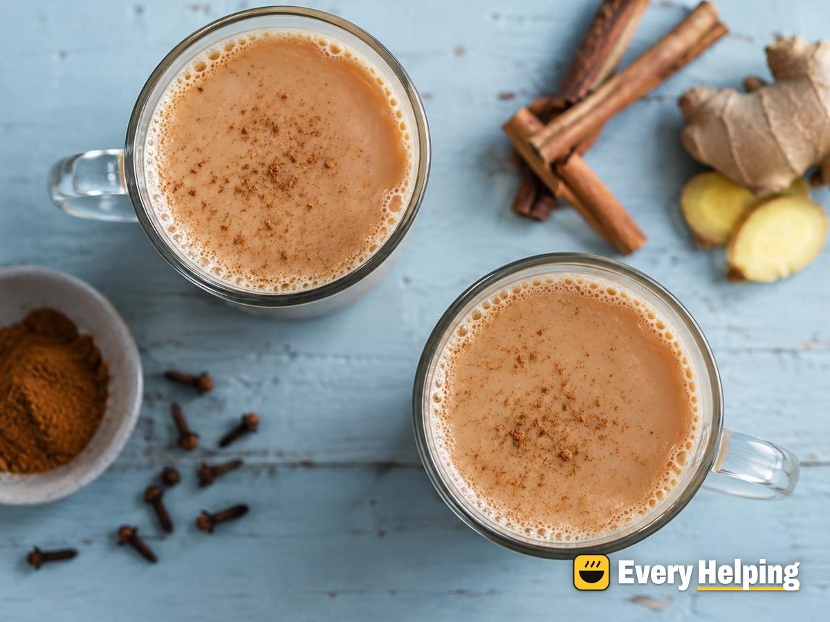 Black Tea Coconut Cinnamon Chai Latte
