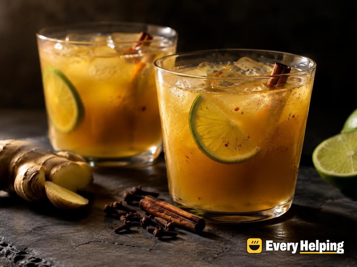 Spiced Ginger Lime Iced Green Tea