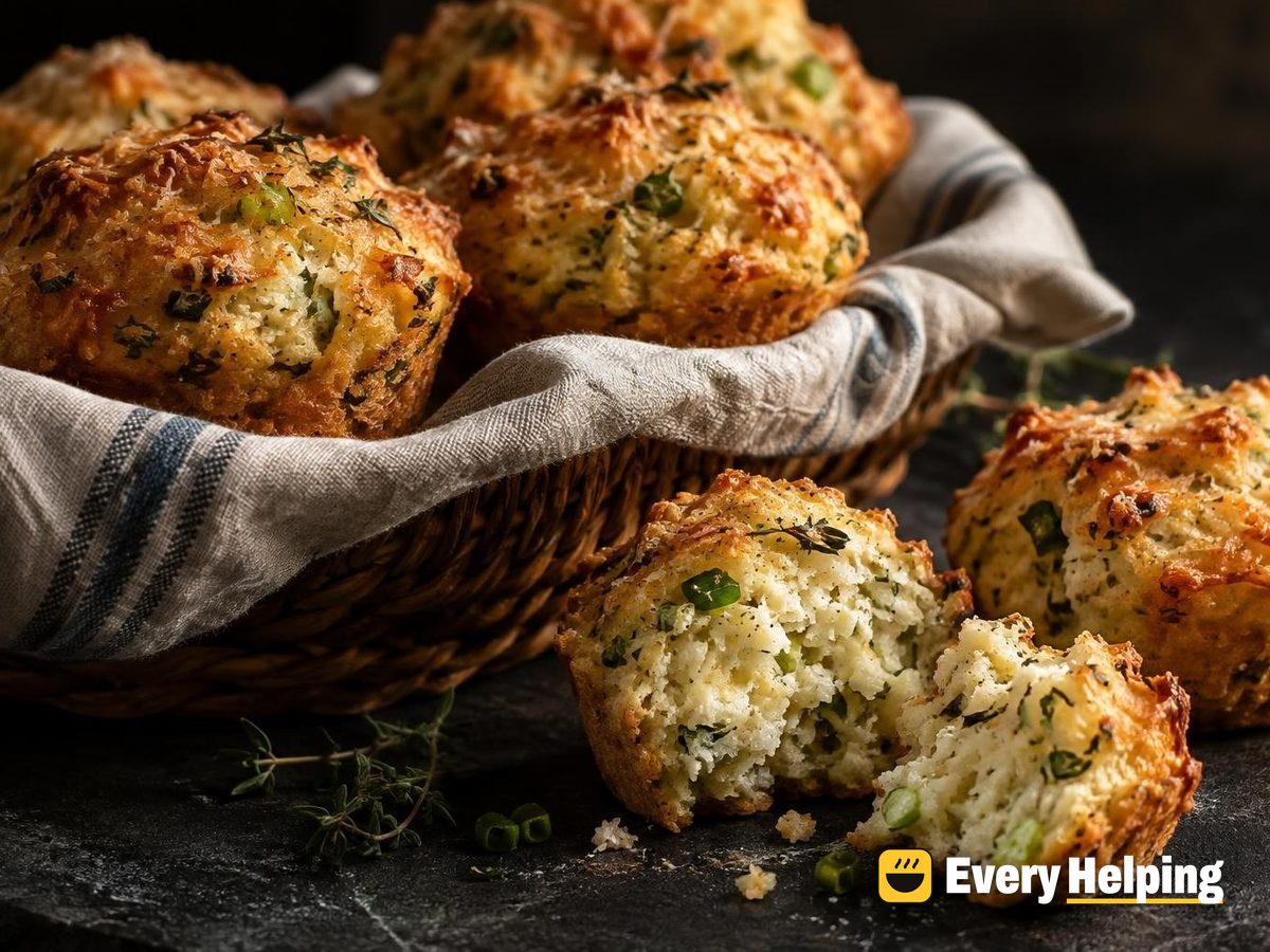 Ricotta Parmesan Muffins with Chives and Thyme