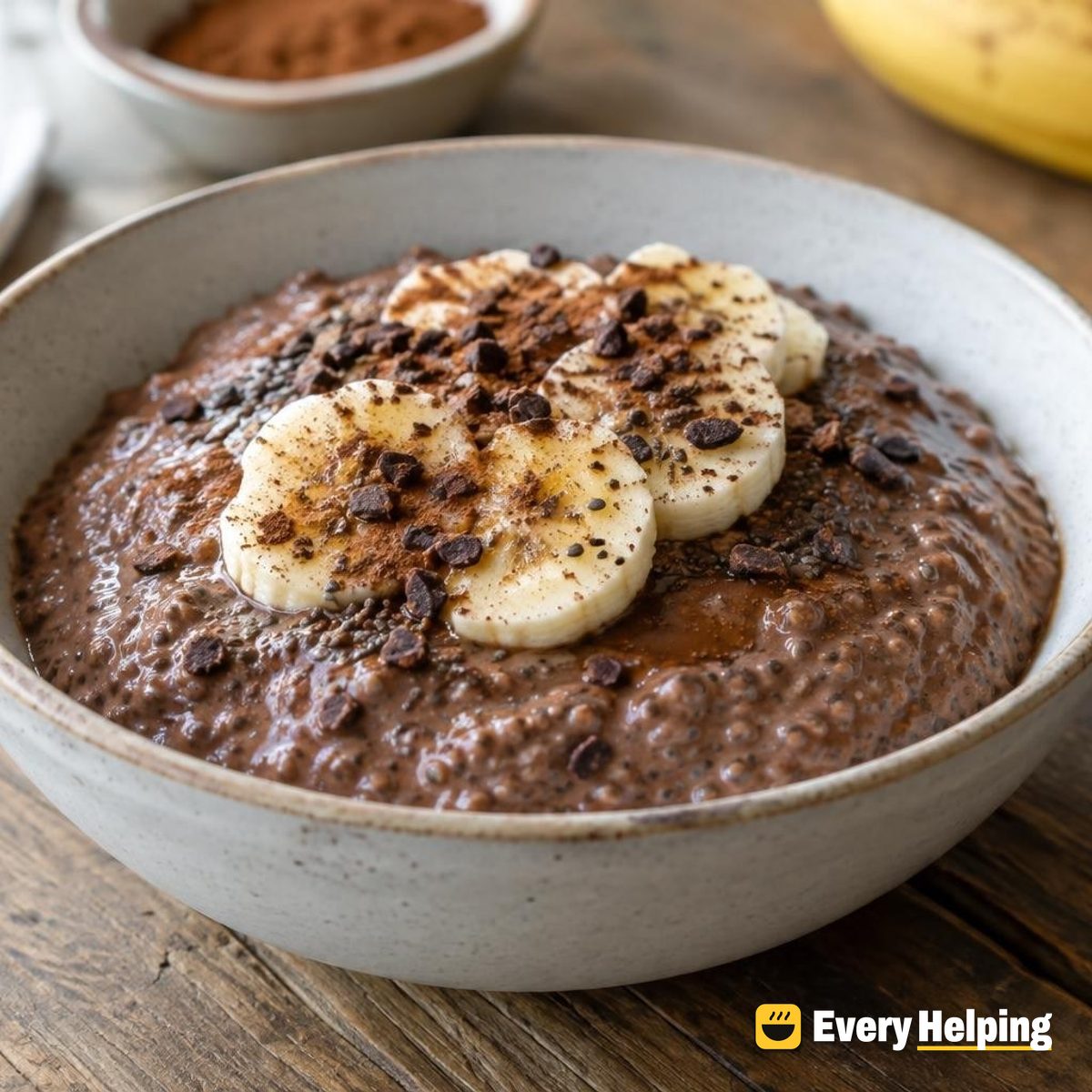 Chocolate Banana Chia Pudding