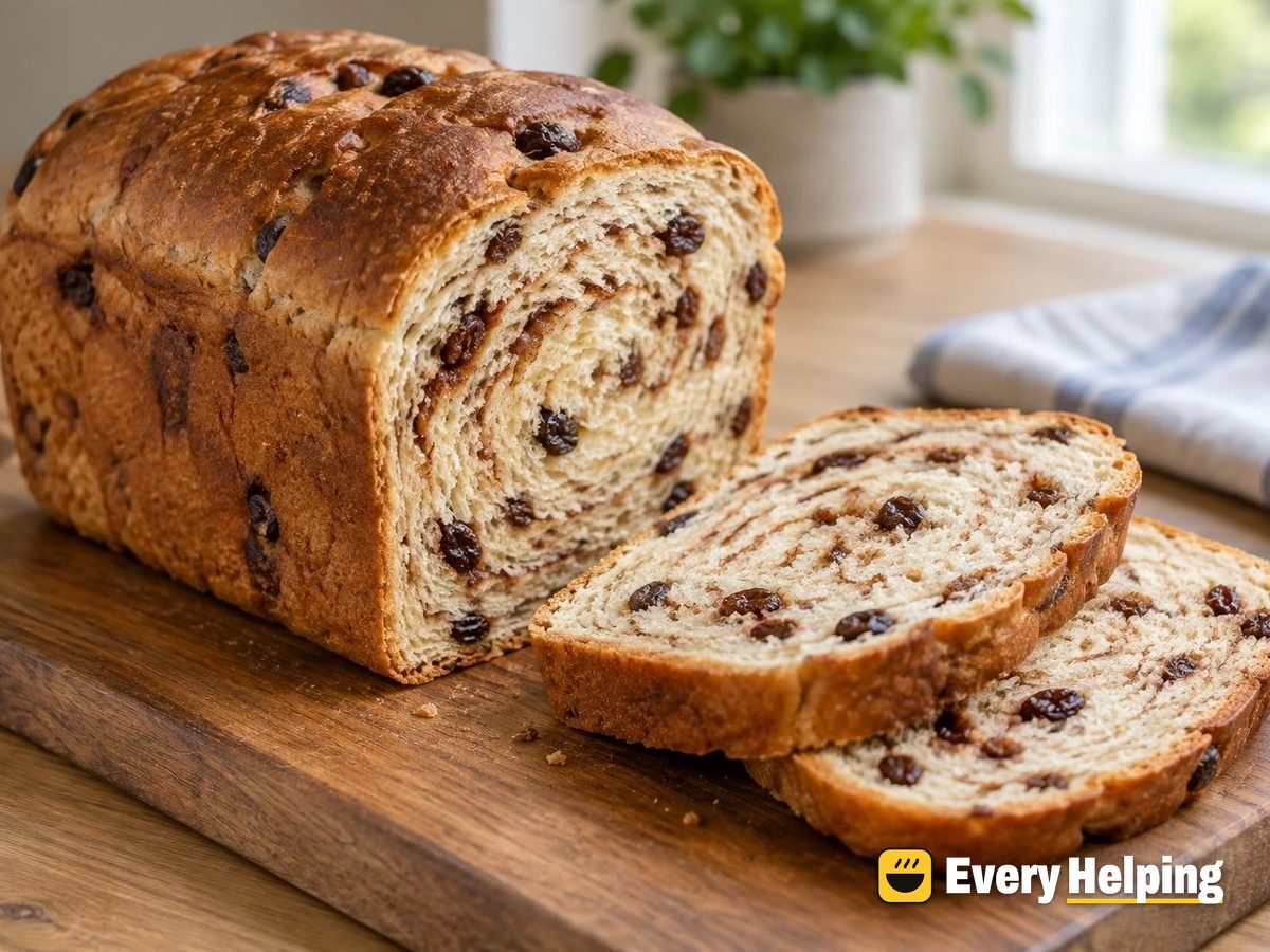 Bread Machine Cinnamon Raisin Loaf