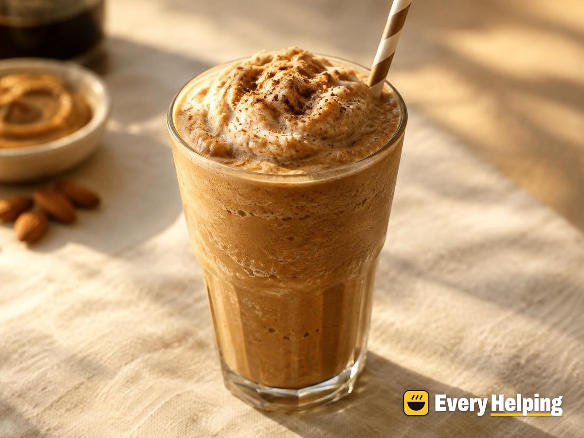 Almond Butter Espresso Frappé