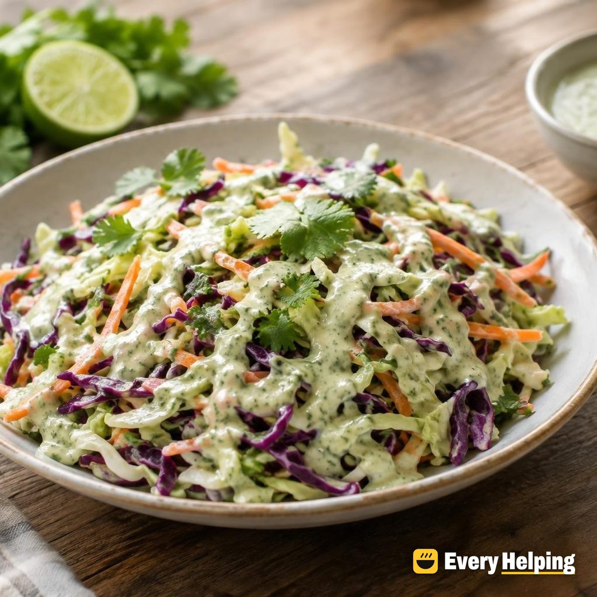 Lime Cilantro Tahini Yogurt Slaw Dressing