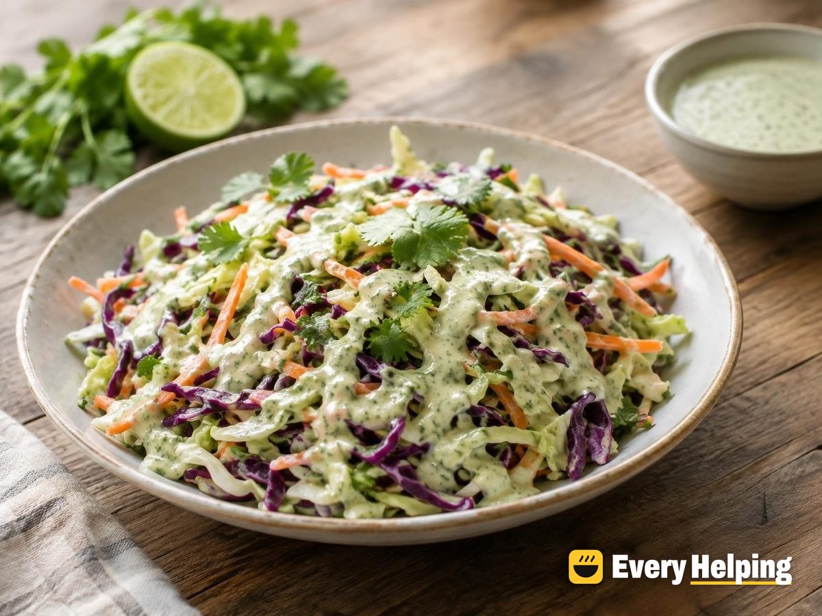 Lime Cilantro Tahini Yogurt Slaw Dressing