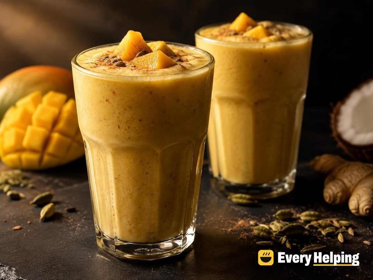 Blended Mango Coconut Masala Chai Frappé