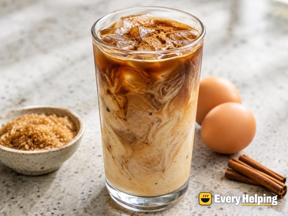Iced Brown Sugar Eggnog Latte