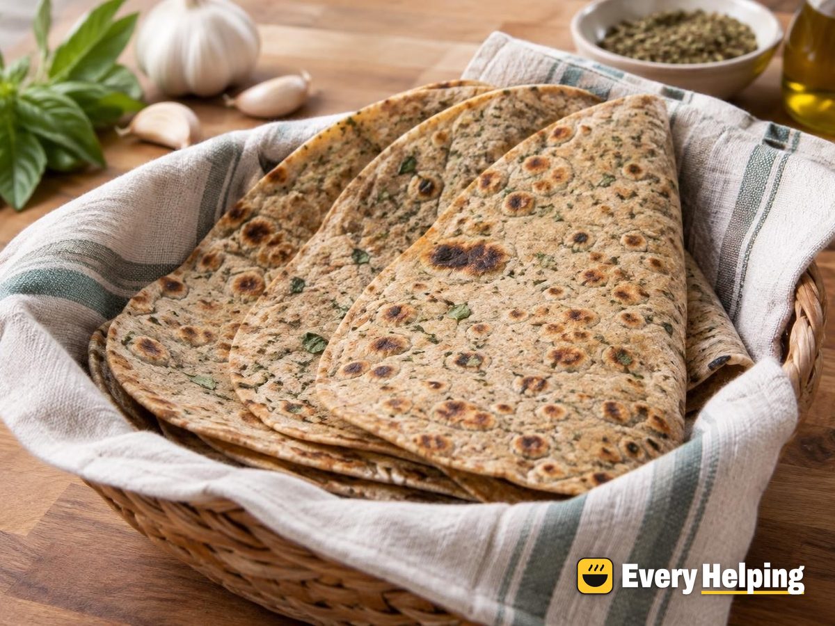 Whole Wheat Basil-Oregano Olive Oil Tortillas
