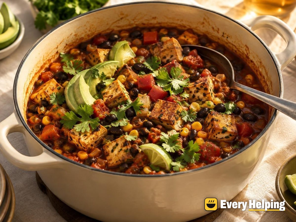 Smoky Tofu Tinga Stew with Black Beans